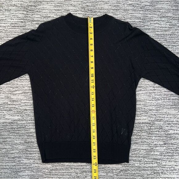 NWT RTA Avalon Open Argyle Sweater Black XS - Picture 8 of 14